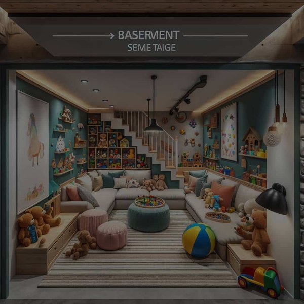 Comment transformer un sous-sol semi-enterré en salle de jeux pour enfants ?