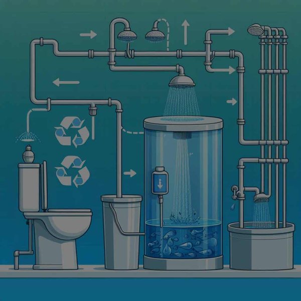Comment réutiliser l'eau de la douche pour les toilettes de manière écologique ?