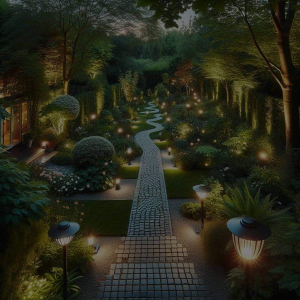 Comment sélectionner un éclairage de sécurité extérieur esthétique pour un chemin de jardin?