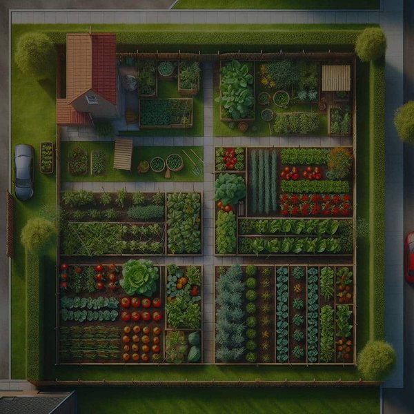 Quelle est la meilleure disposition pour un potager en carrés dans un petit jardin?